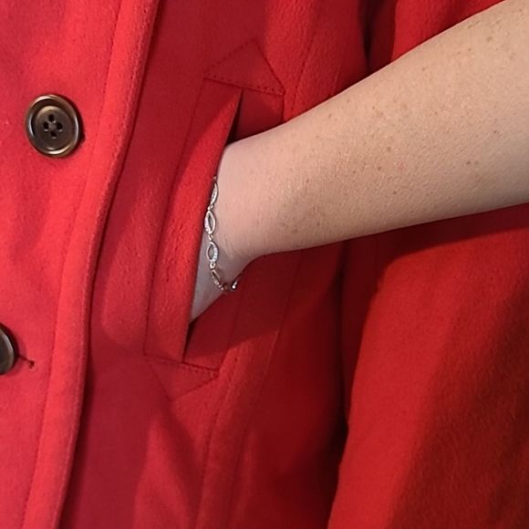 J. Crew Lady Day Jacket Lined Double-Breasted Metro Coat Wool Winter Peacoat XL - Picture 12 of 16